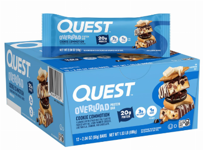 Quest Nutrition Overload Protein Bars, Cookie Commotion