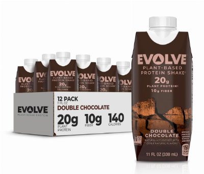 Evolve Plant Based Protein Shake, Double Chocolate