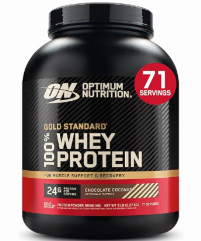 Optimum Nutrition Gold Standard 100% Whey Protein Powder, Chocolate Coconut