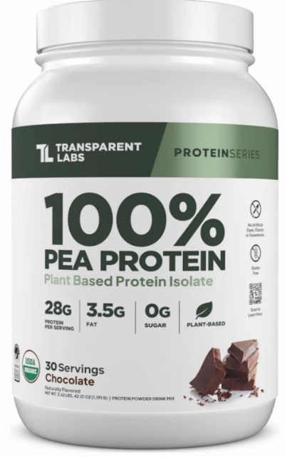 Transparent Labs 100% Pea Protein Powder
