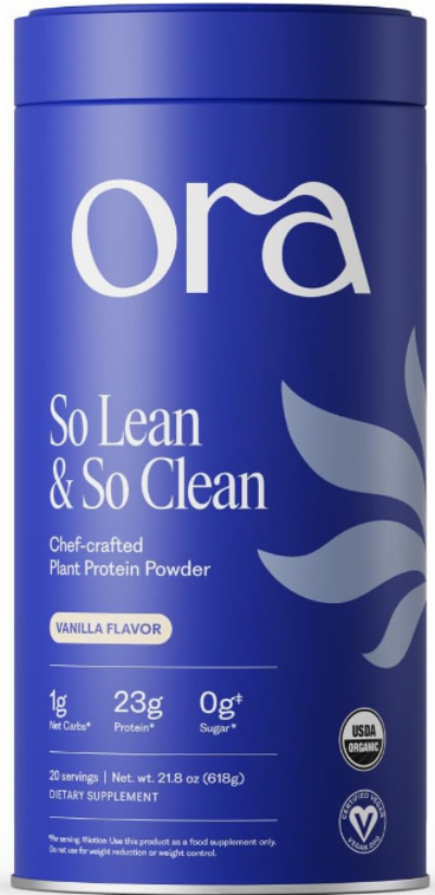 Ora Organic Plant-Based Protein Powder - Vanilla Flavor