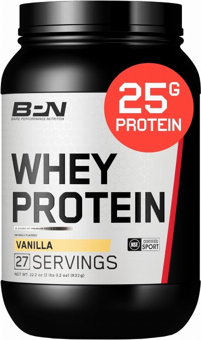 BARE PERFORMANCE NUTRITION BPN Whey Protein + Casein Protein Powder Blend Vanilla